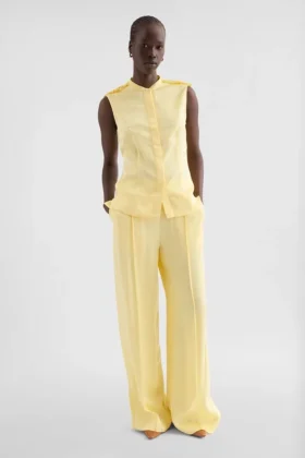 Fluid Viscose Ruffle Shirt