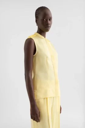 Fluid Viscose Ruffle Shirt