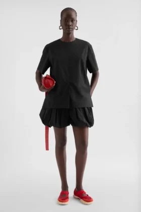 Lightweight Cotton Crew-Neck Top