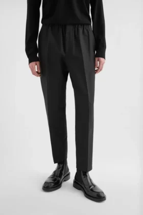 Lightweight Cotton Tapered Trousers