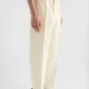Lightweight Cotton Tapered Trousers