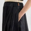 Lightweight Denim Pleated Skirt