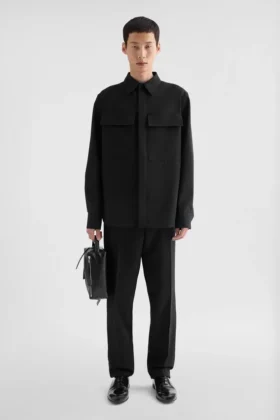 Lightweight Wool Gabardine Shirt