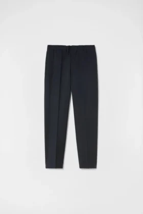 Lightweight Wool Gabardine Tapered Trousers