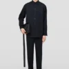 Lightweight Wool Gabardine Tapered Trousers