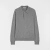 Lightweight Wool Polo Sweater