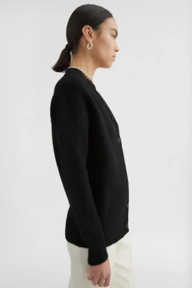 Lightweight Wool V-Neck Cardigan