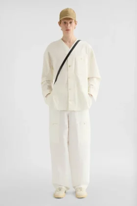 Linen Blend Cargo Trousers