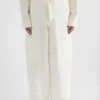 Linen Blend Cargo Trousers