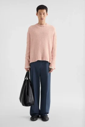 Linen Crew-Neck Sweater