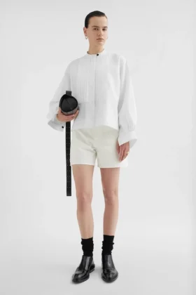 Linen Pleated Shirt