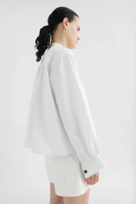 Linen Pleated Shirt