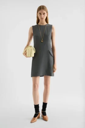 Silk Blend Mini Dress
