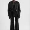 Taffeta Cropped Bomber Jacket