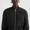 Taffeta Cropped Bomber Jacket