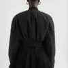 Taffeta Cropped Bomber Jacket