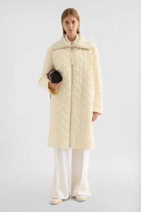 Taffeta Quilted Down Coat