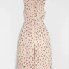 Technical Faille Printed Dress