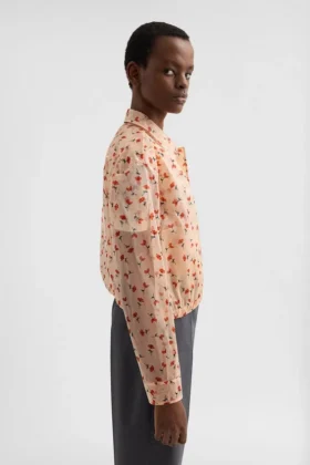 Technical Organdy Printed Blouson