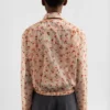 Technical Organdy Printed Blouson