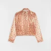 Technical Organdy Printed Blouson