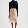 Technical Organdy Printed Skirt