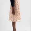 Technical Organdy Printed Skirt