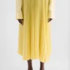 Technical Twill Pleated Skirt