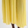 Technical Twill Pleated Skirt