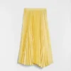 Technical Twill Pleated Skirt
