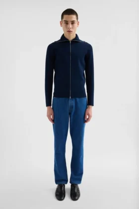 Technical Zip-Up Cardigan