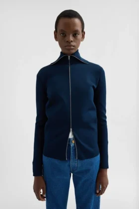 Technical Zip-Up Cardigan