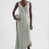V-Neck Dress with Crystals