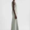 V-Neck Dress with Crystals