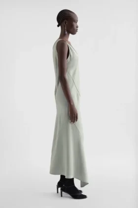 V-Neck Dress with Crystals