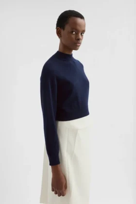 Wool Blend Cropped Sweater