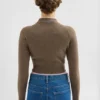 Wool Blend Cropped Sweater
