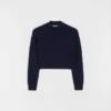 Wool Blend Cropped Sweater