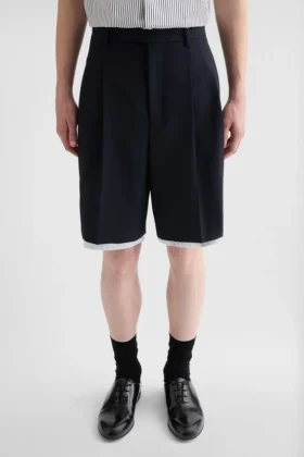 Wool Canvas Shorts
