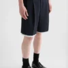 Wool Canvas Shorts