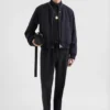 Wool Gabardine Bomber Jacket