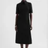 Wool Gabardine Shirt Dress