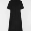 Wool Gabardine Shirt Dress