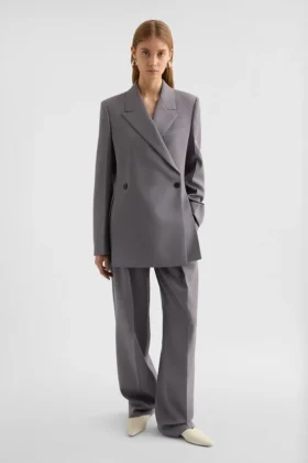 Wool Gabardine Tailored Jacket