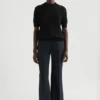Wool Gabardine Tailored Trousers