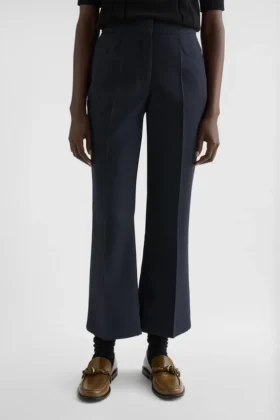 Wool Gabardine Tailored Trousers