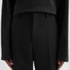 Wool Gabardine Tapered Trousers