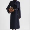Wool Gabardine Trench Coat