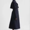 Wool Gabardine Trench Coat