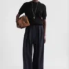 Wool Gabardine Trousers
